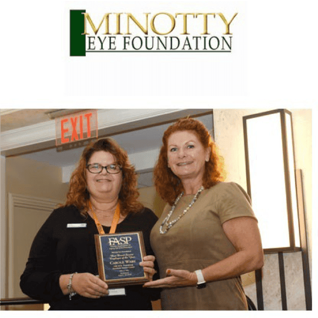 Two Women Receive Minotty Eye Foundation Award